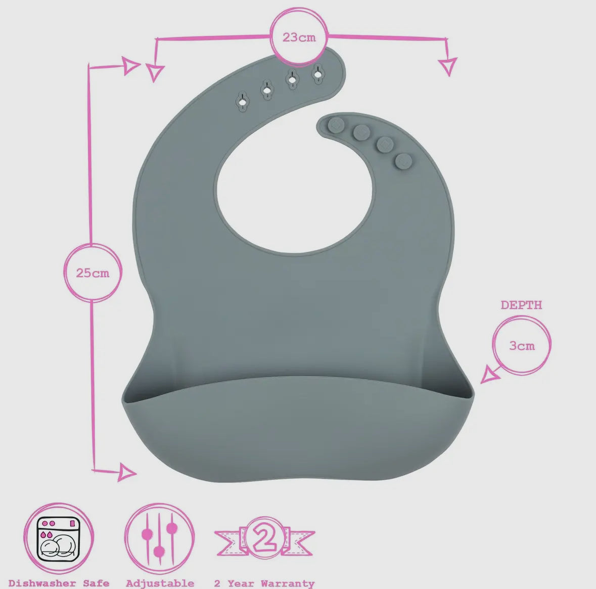 Baby silicone Bib - Tradewinds