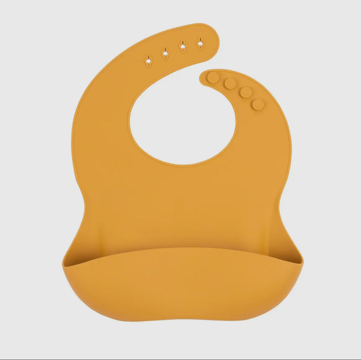 Baby silicone Bib - Ochre