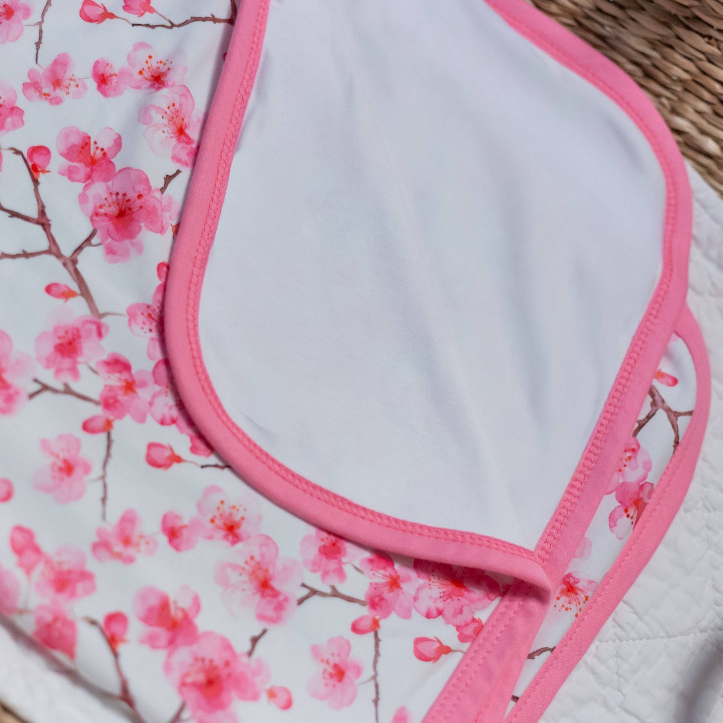 Fred & Noah - Cherry Blossom Print Pram Blanket