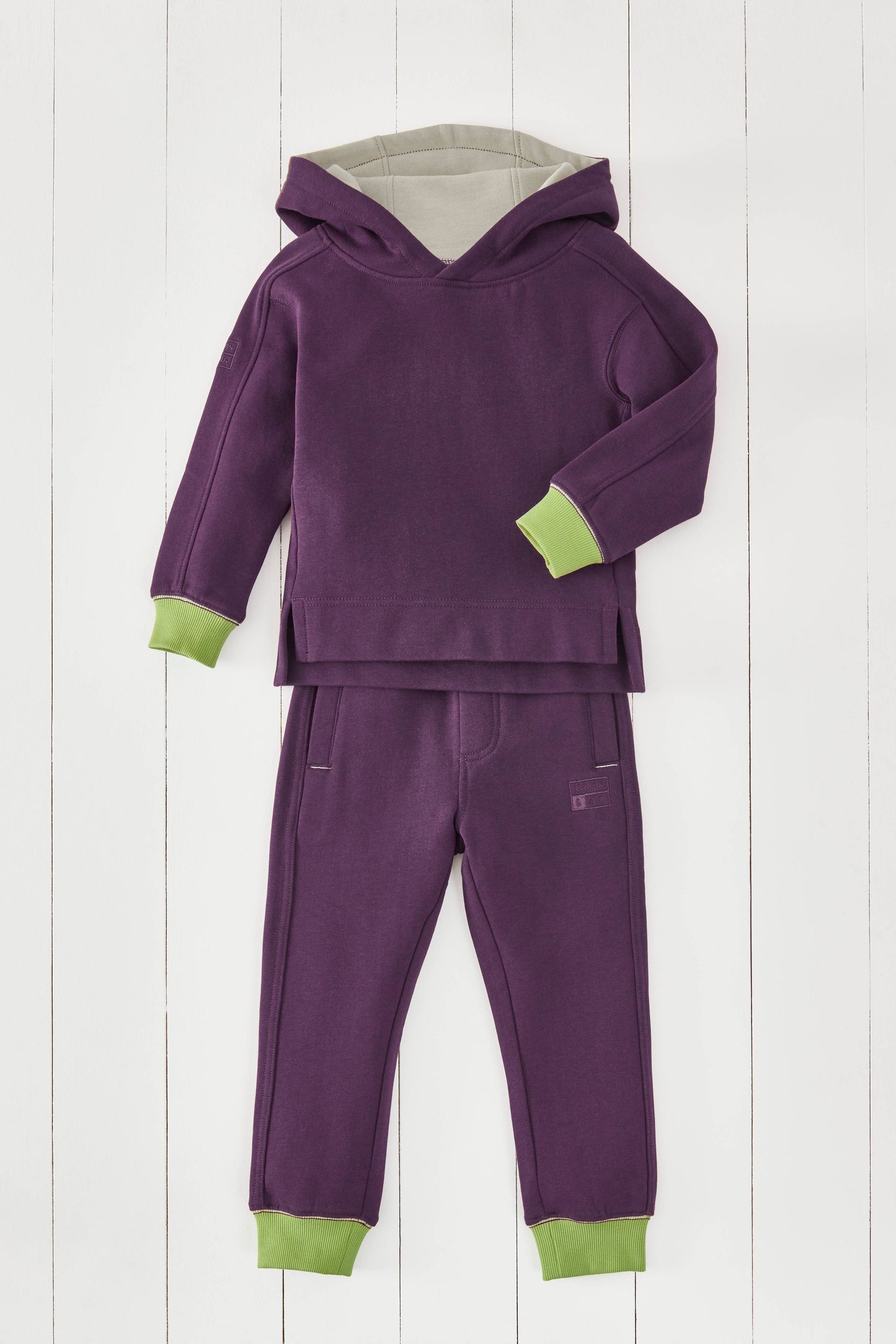 Grass & Air - Amethyst Purple Kids Hoodie: 18-24m