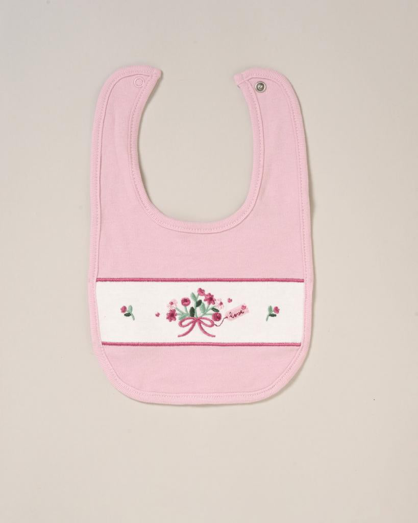 Six piece floral layette set