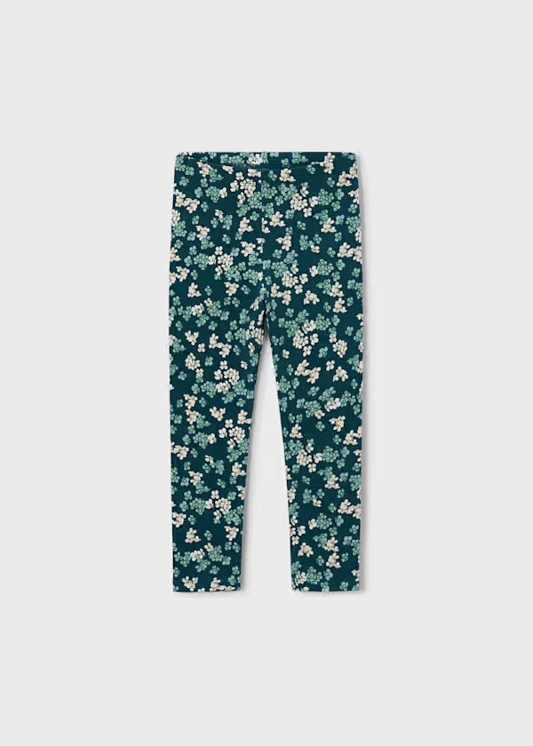 Mayoral Green floral leggings 4729