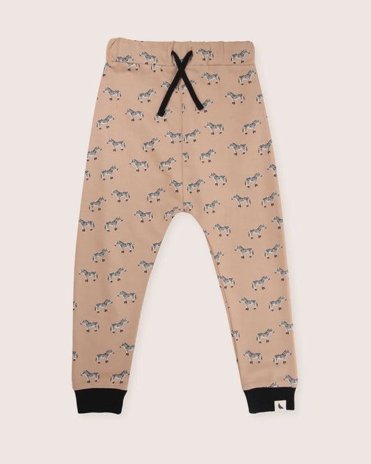 Turtledove Zebra Print Joggers