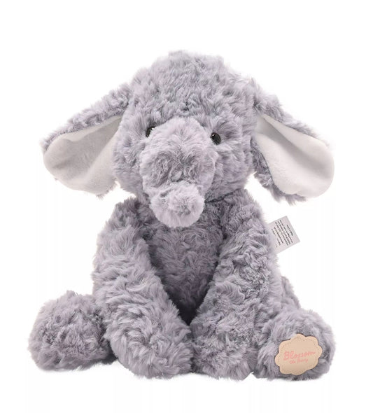 Ethel the plush sitting grey elephant 22cm