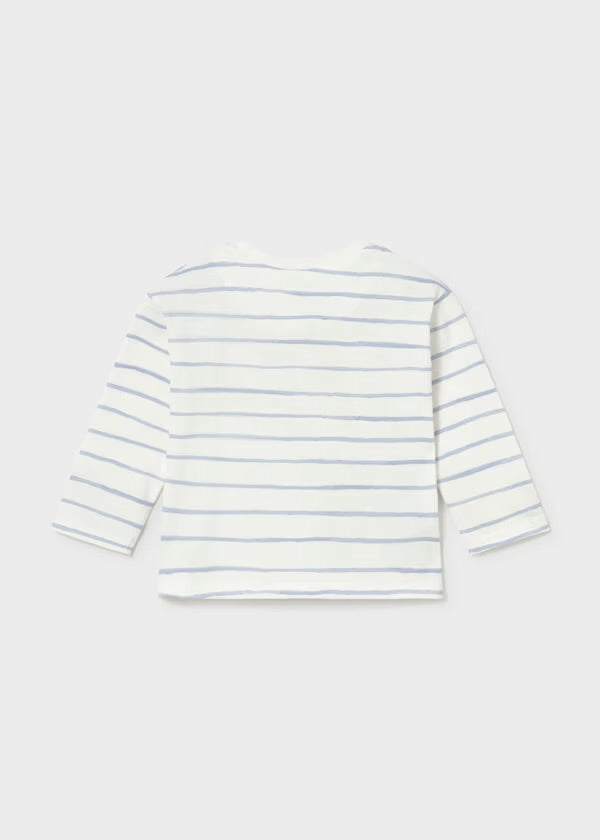 Mayoral Long Sleeve top stripe with cars