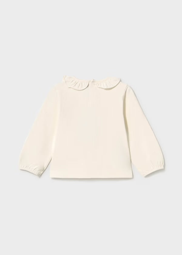 Mayoral ruffle neck long sleeve top 2.089