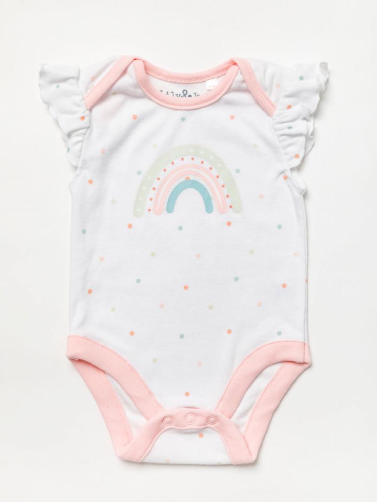 Rainbow vest, shorts and shoes set