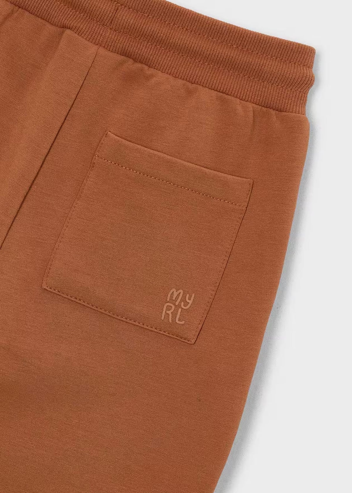 Mayoral Brick Red cuffed fleece joggers 725