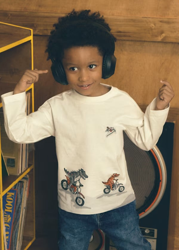 Mayoral Crocodiles on Bikes Long Sleeve Top 4011