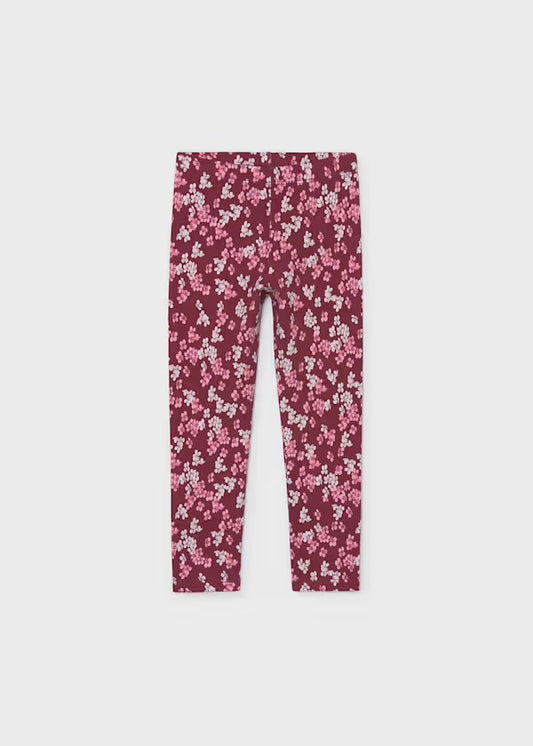 Mayoral Pink floral leggings 4729
