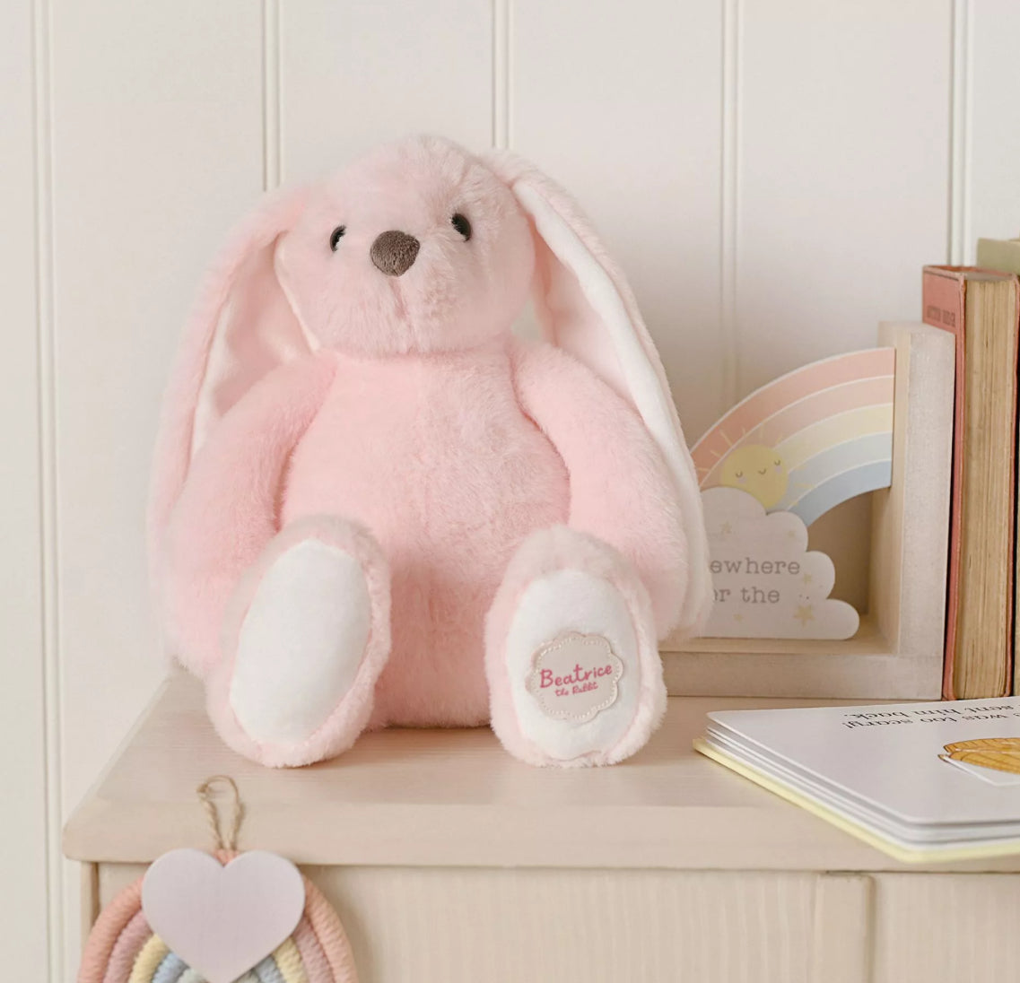 Beatrice the classical plush pink bunny 30cm