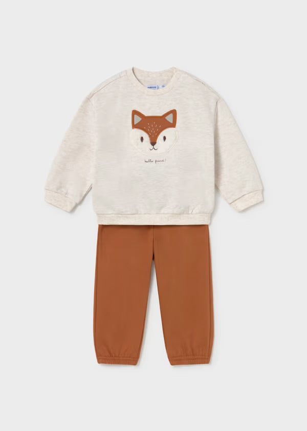 Mayoral 2 piece fox sweatshirt and joggers set 2833