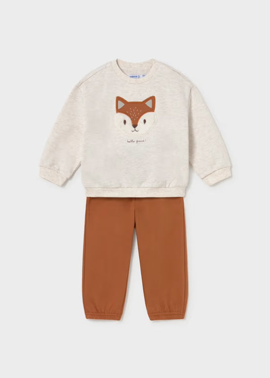 Mayoral 2 piece fox sweatshirt and joggers set 2833