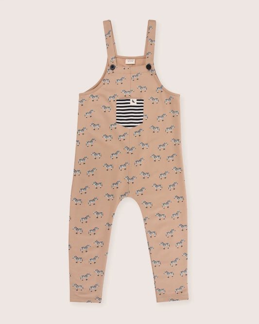 Turtledove Zebra Dungarees