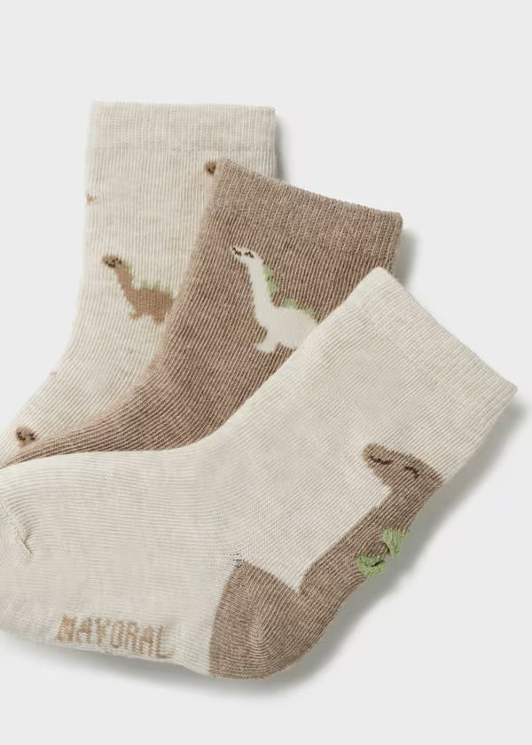 Mayoral Patterned Dinosaur Sock Set