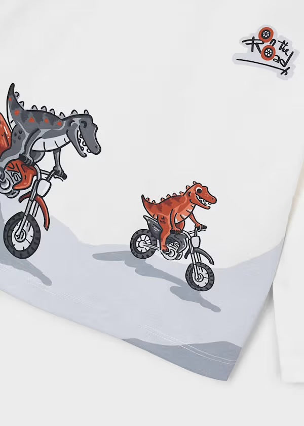 Mayoral Crocodiles on Bikes Long Sleeve Top 4011