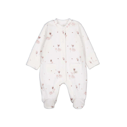 Mayoral Velour Balloon Sleepsuit 2761
