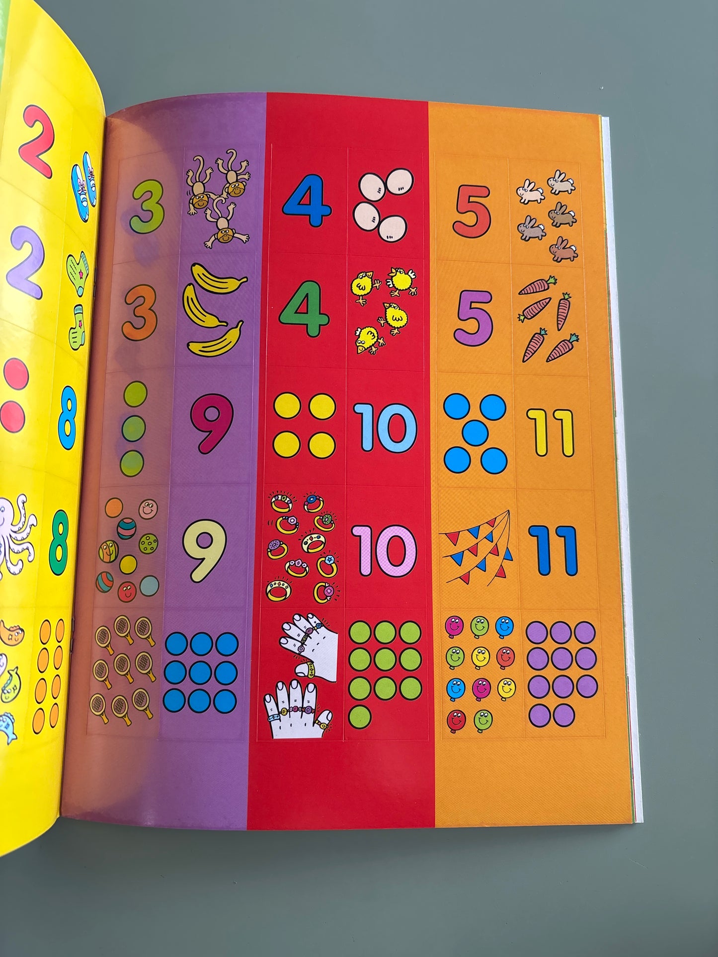 Numbers sticker and colouring Book