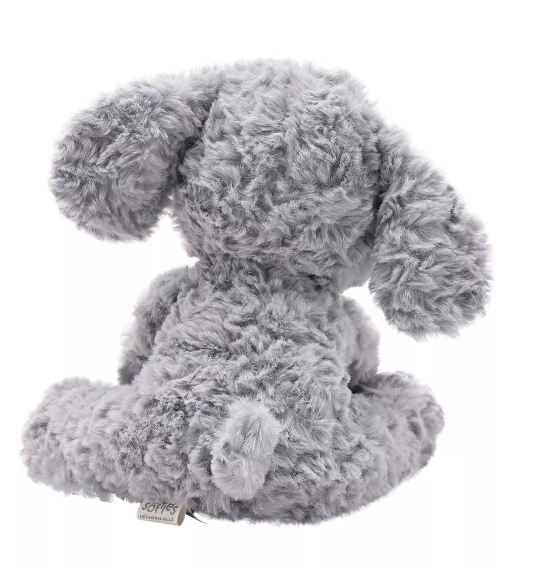 Ethel the plush sitting grey elephant 22cm