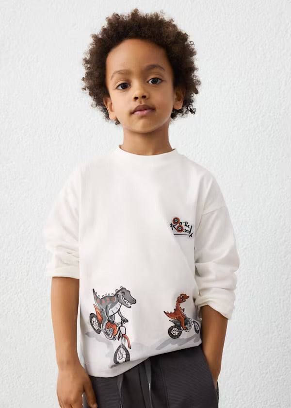 Mayoral Crocodiles on Bikes Long Sleeve Top 4011