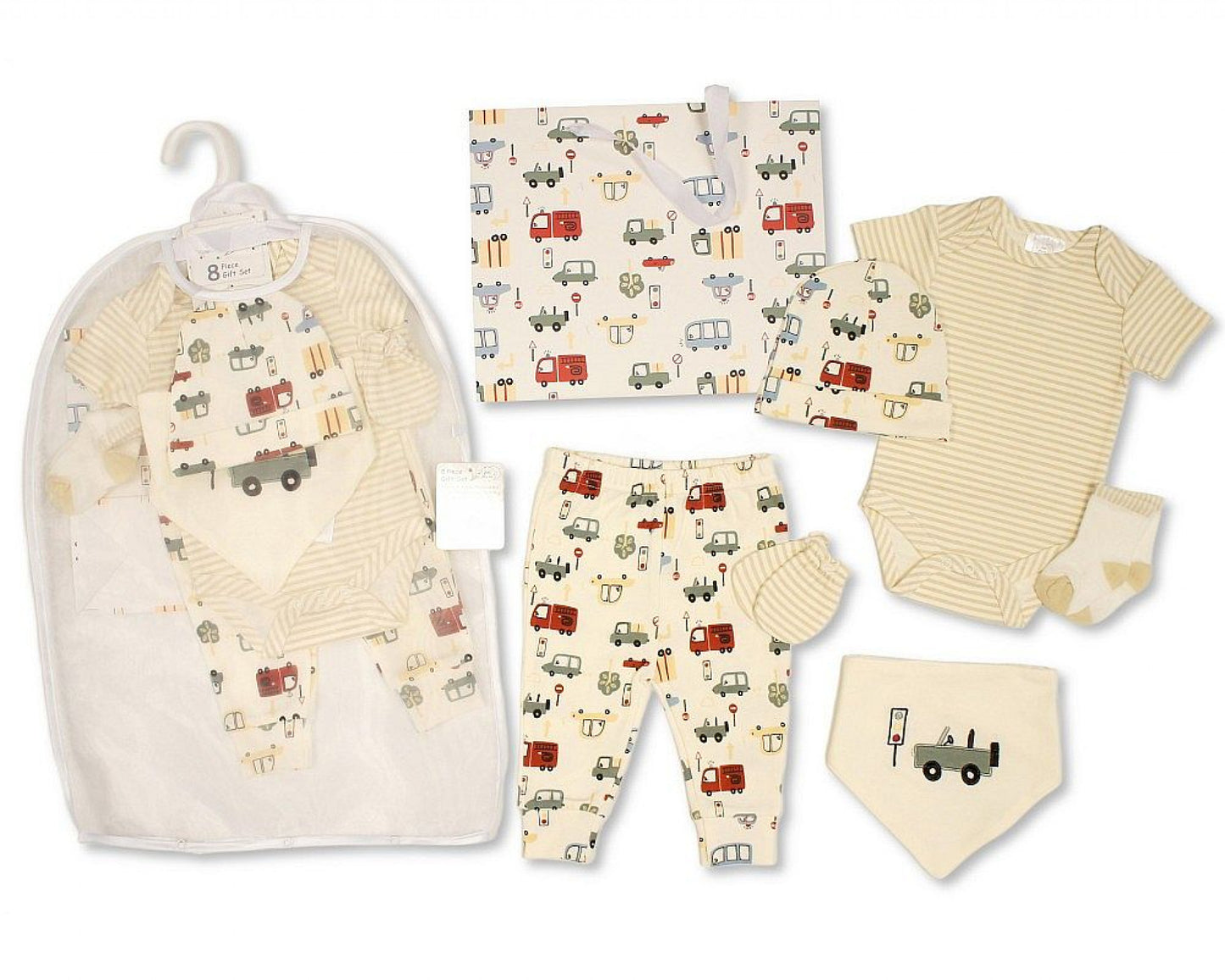 8 piece transport layette set