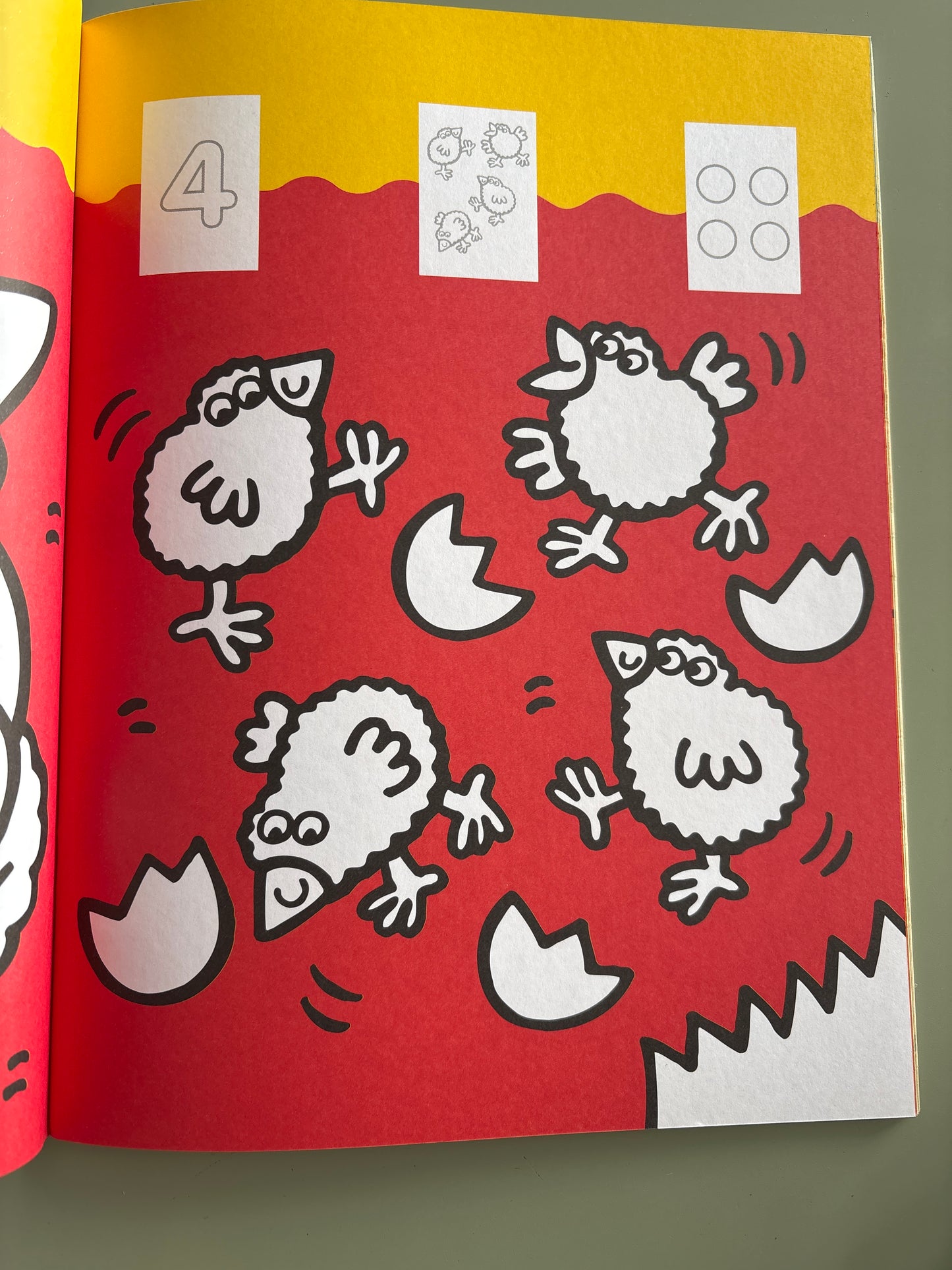 Numbers sticker and colouring Book