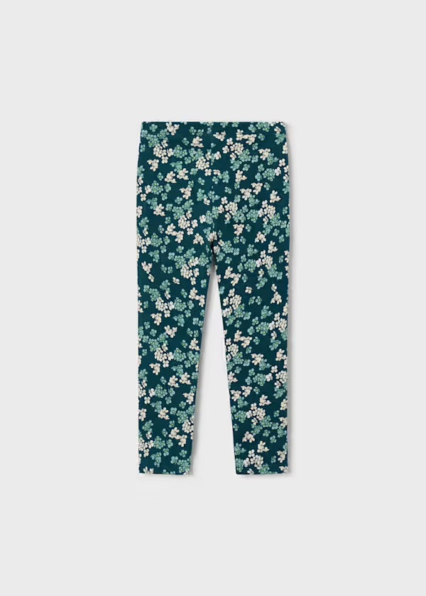 Mayoral Green floral leggings 4729