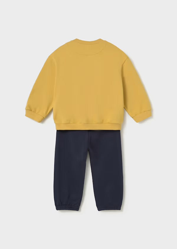 Mayoral 2 piece car sweatshirt and joggers set 2833