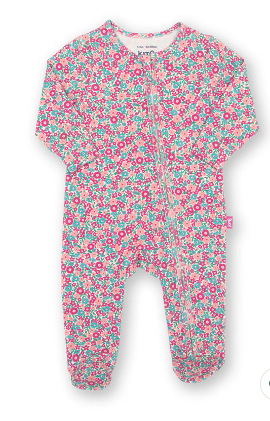 Ditsy Tales Kite Organic sleepsuit 3-6 months