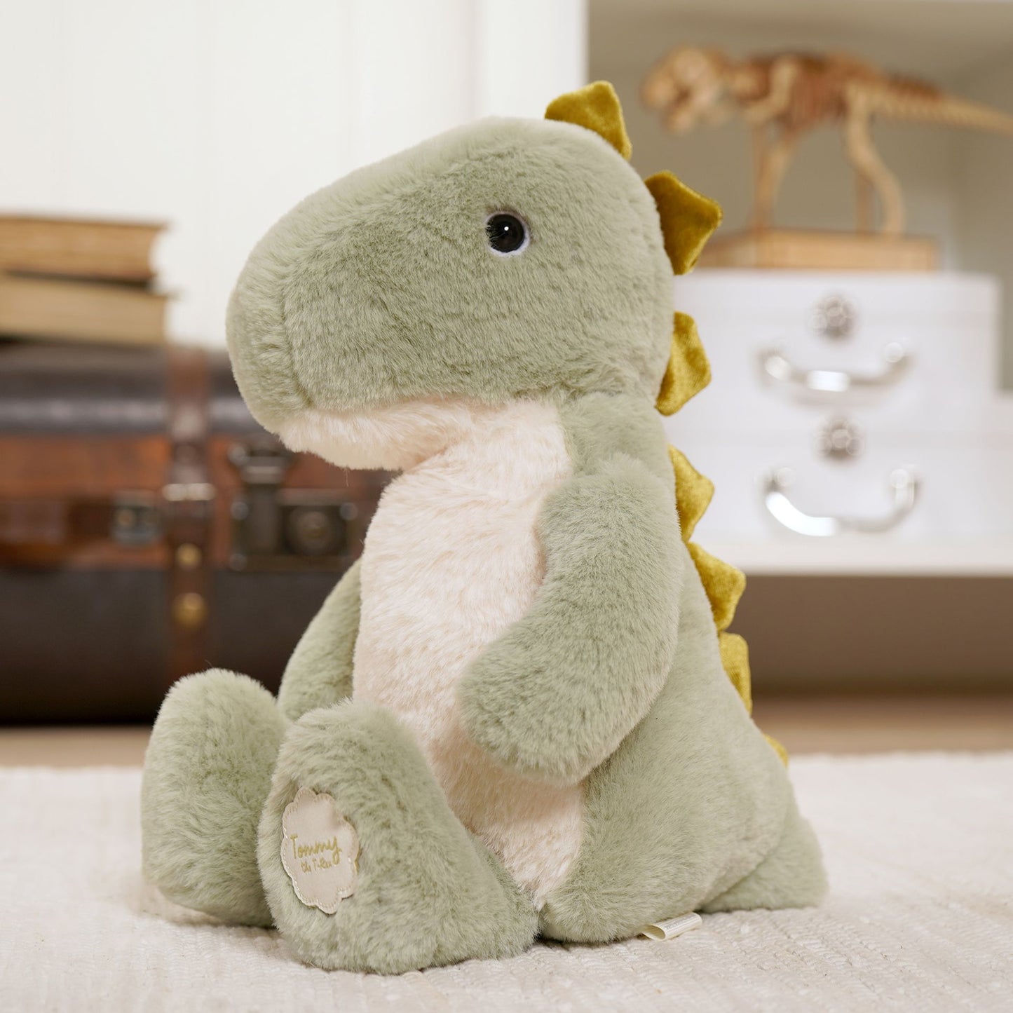 Tommy the plush green dinosaur 30cm