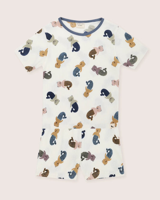 Turtledove Merbear T-shirt and shorts set