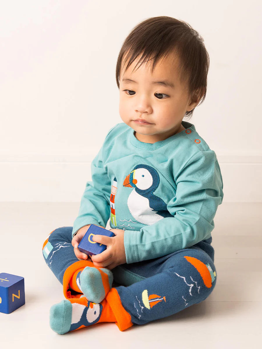 Blade and Rose Kenzie the Puffin top 0-6 months