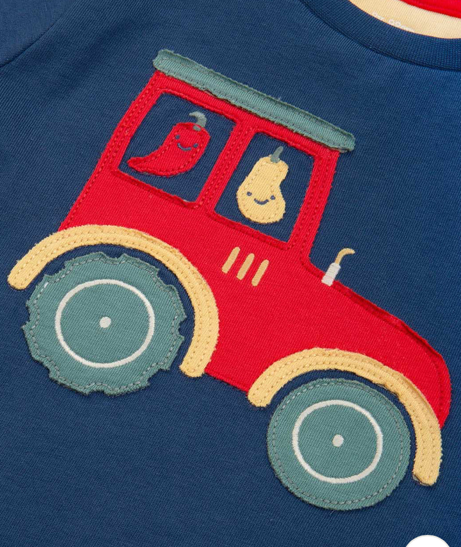 Kite organic tractor t shirt 5-6 years