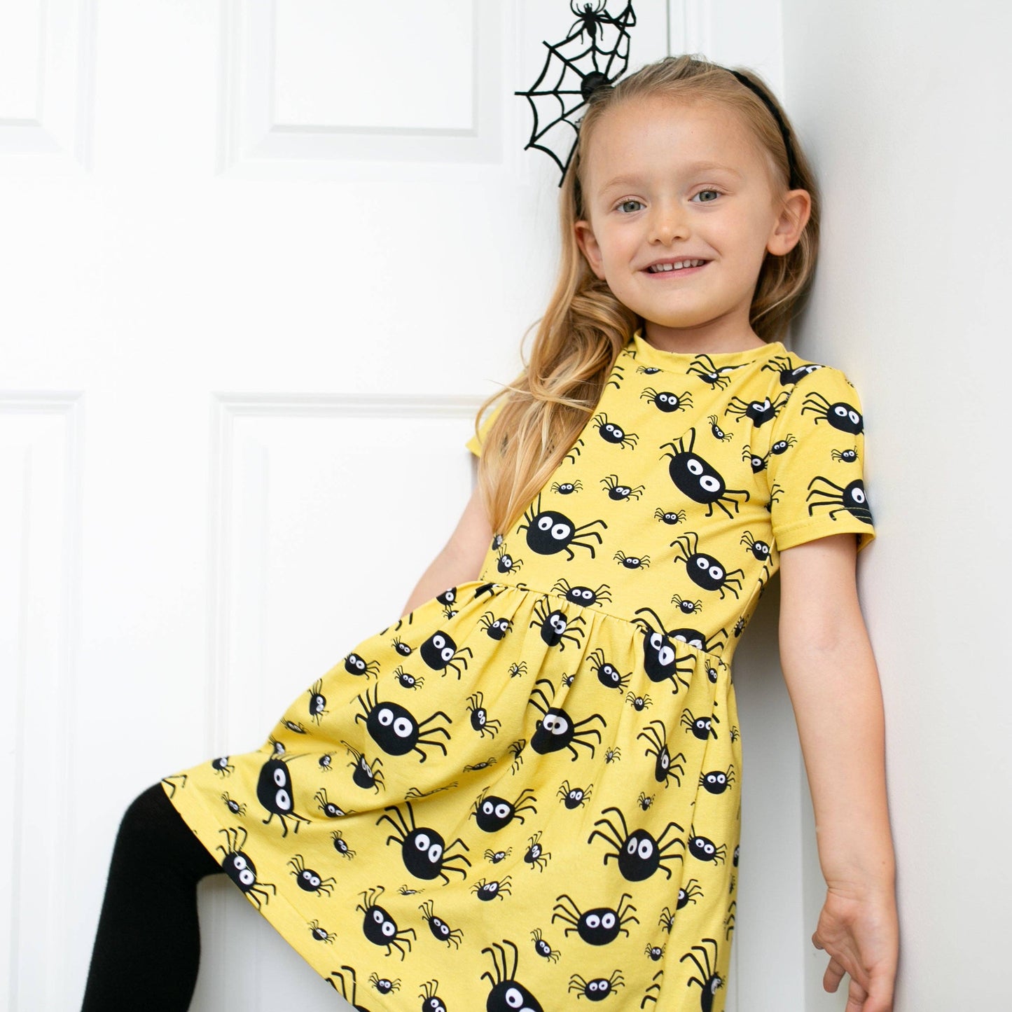 Fred & Noah - Spider print Dress: 4-5 Y
