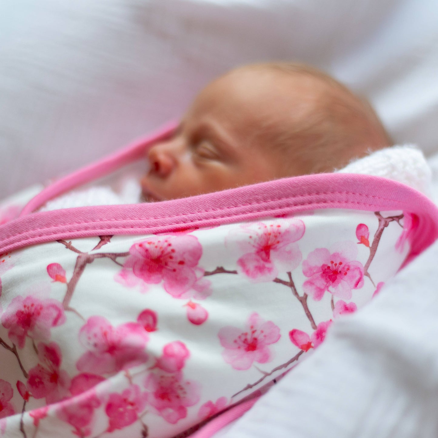 Fred & Noah - Cherry Blossom Print Pram Blanket