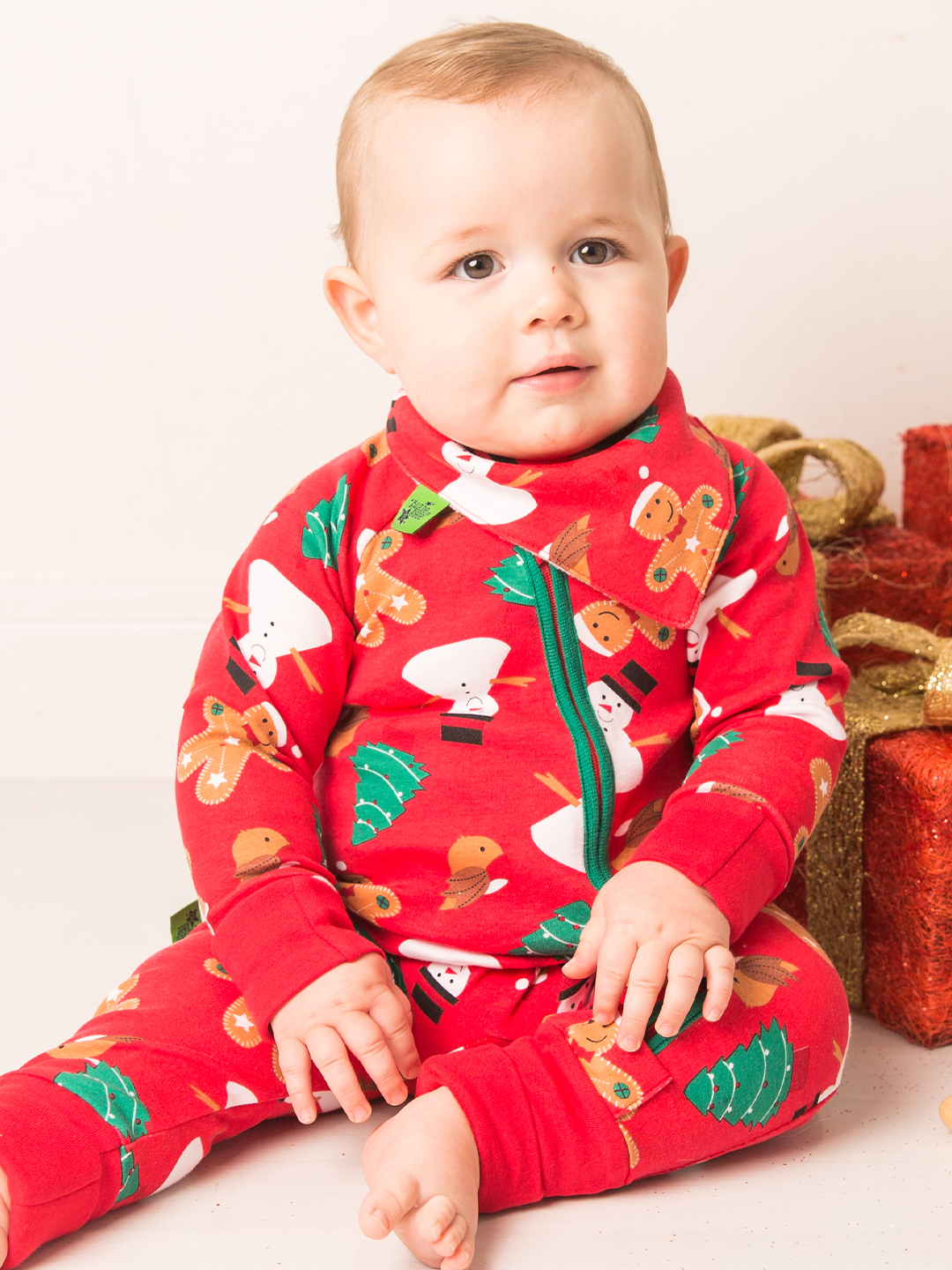 Blade and Rose Limited - Christmas Zip Romper: One Size / Bib