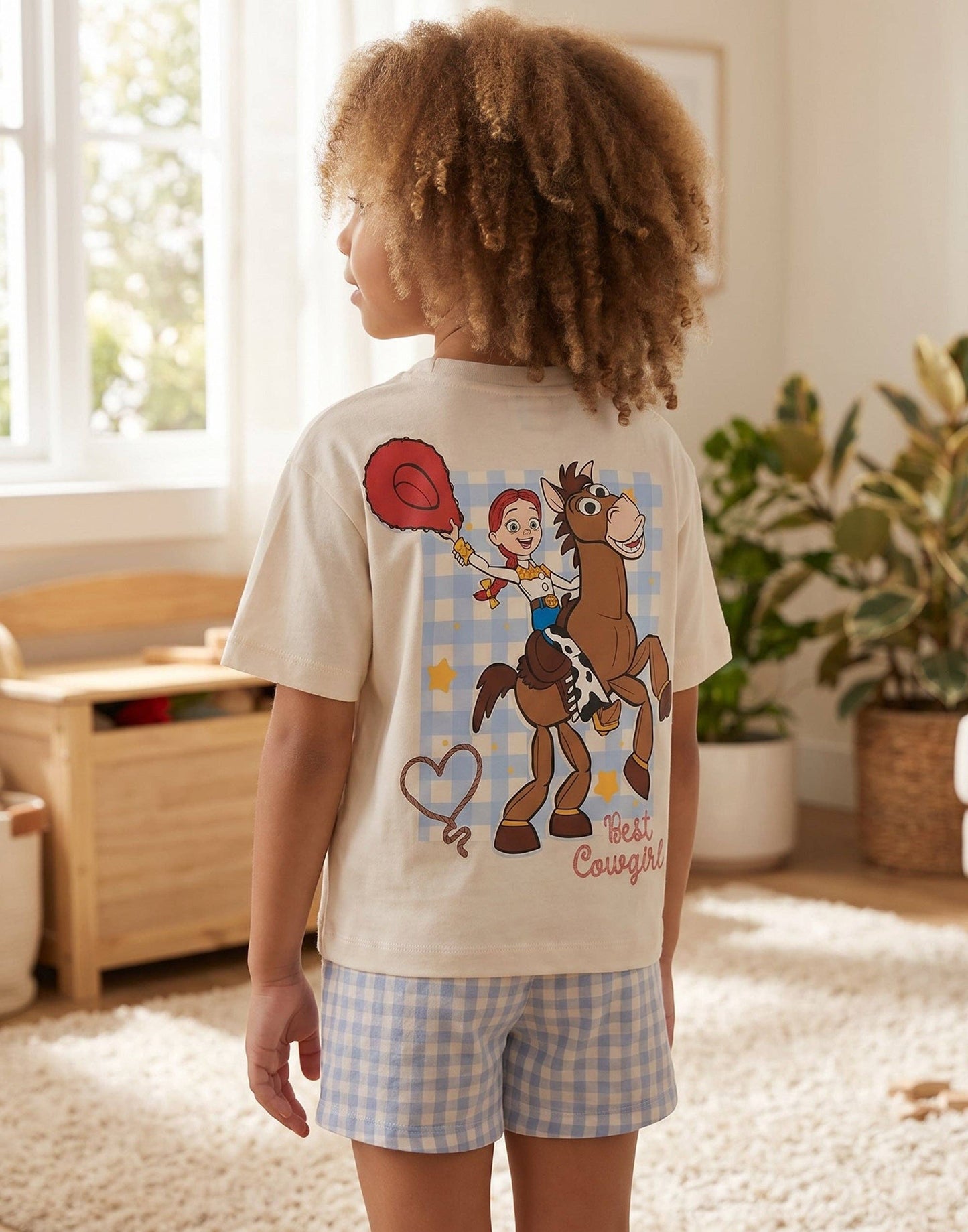 Vanilla Underground - Disney Toy Story Girls White Jessie & Bullseye T-Shirt and Shorts Set: 3-4 Years