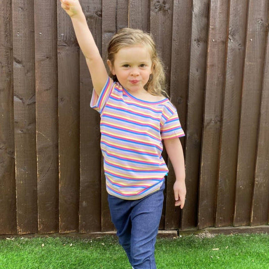 Stylish Collective - Chloe Rainbow Kids Top: 3-4 years