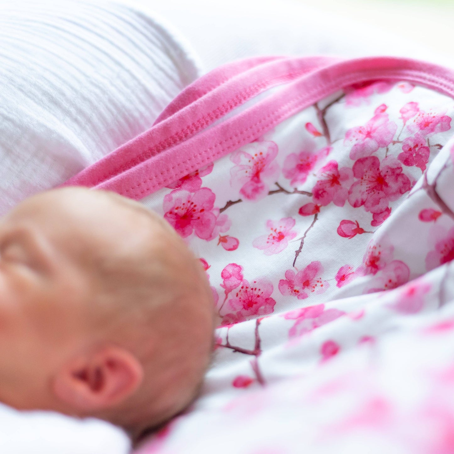 Fred & Noah - Cherry Blossom Print Pram Blanket
