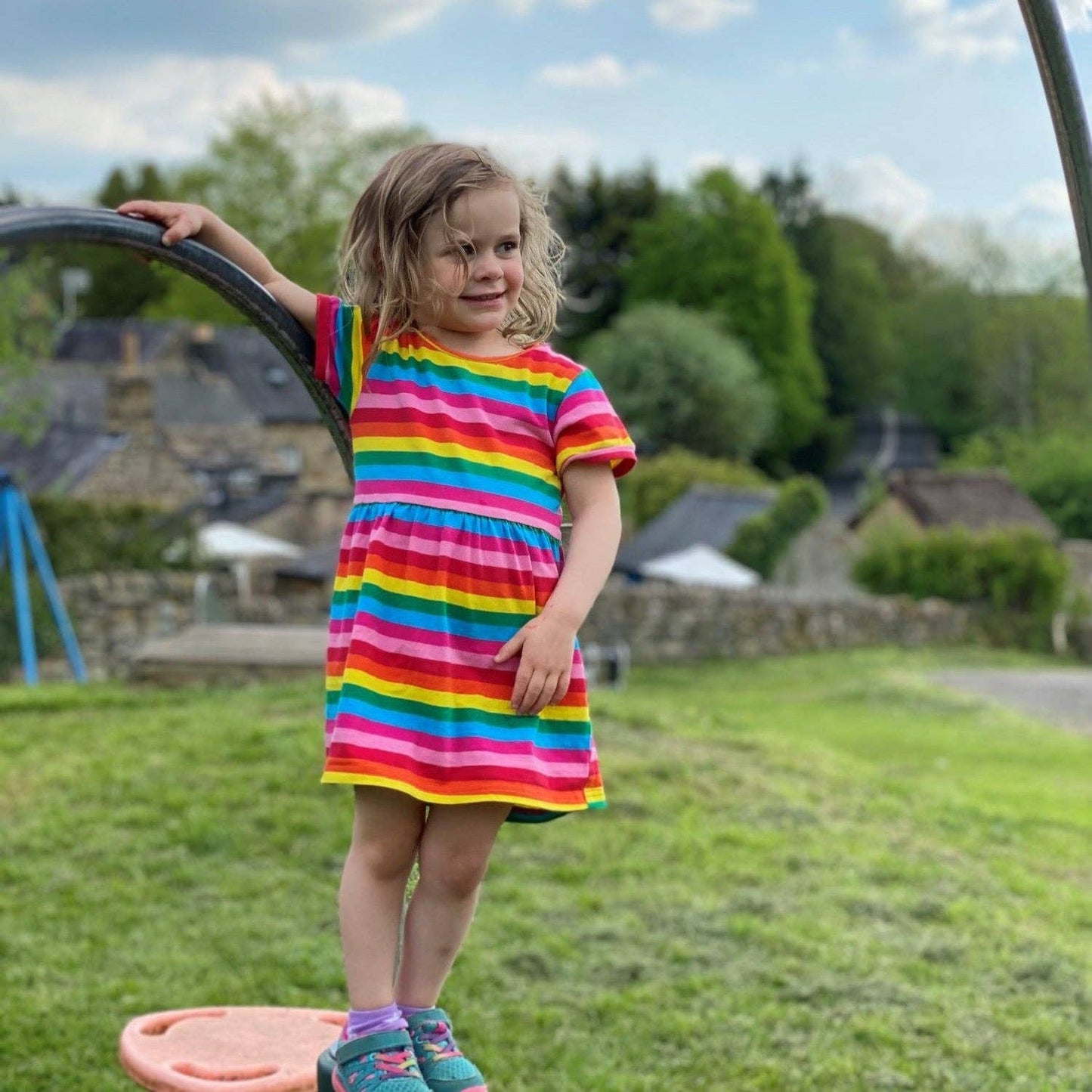 Stylish Collective - Rainbow Kid Dress: 6-12 months
