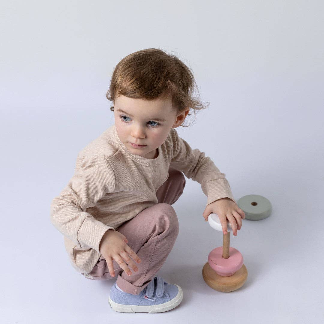 Aneby - Trousers: Dusty Pink / 3-4y