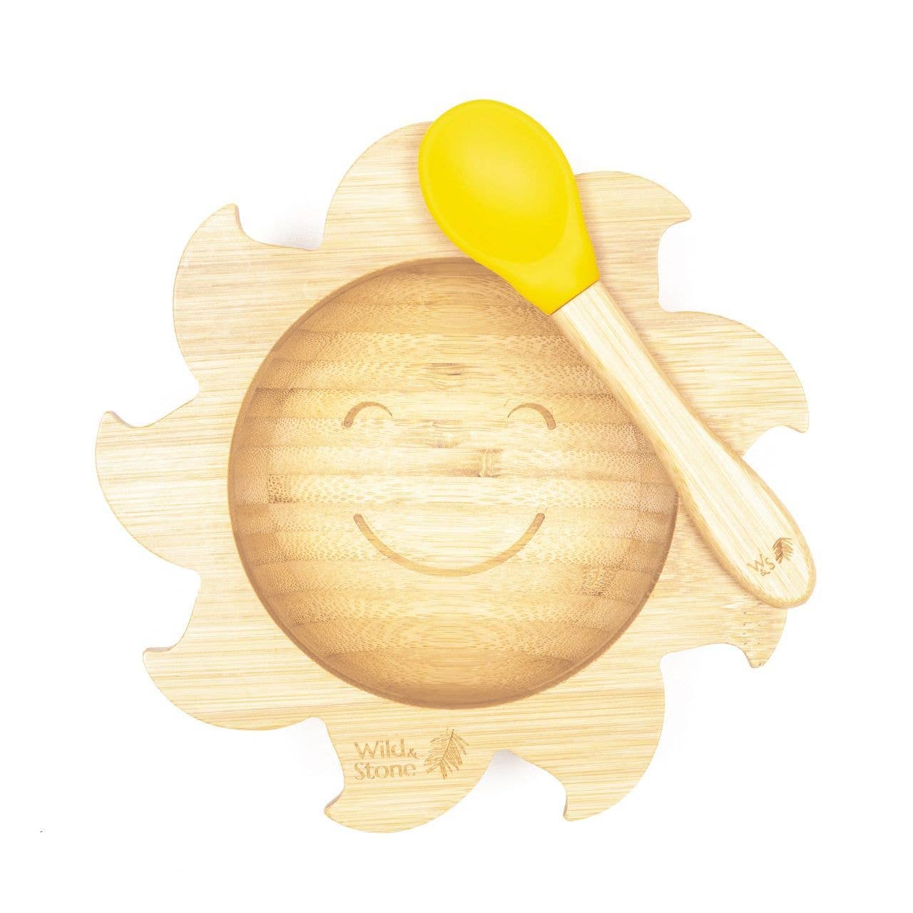 Wild and Stone - Baby Bamboo Weaning Bowl and Spoon Set - You Are My Sunshine